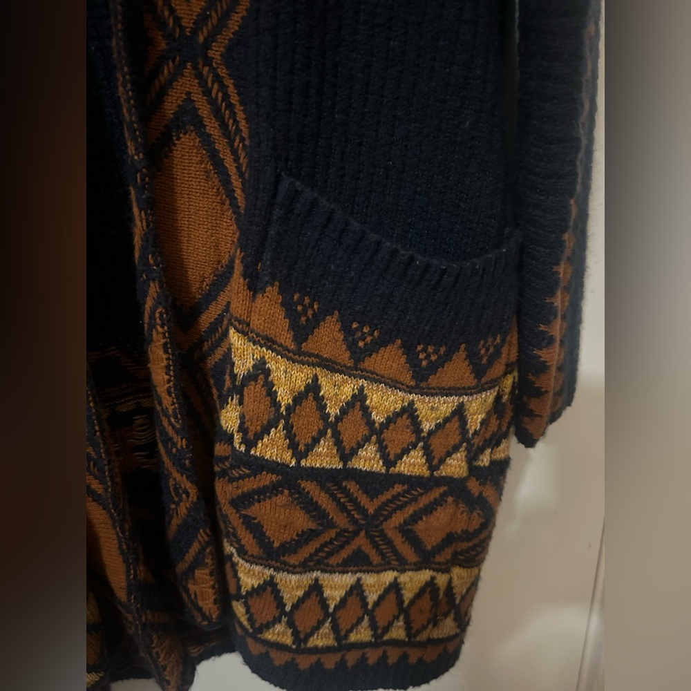 Lucky Brand Open Front Knit Cardigan – Size Small - Boho